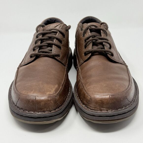 Rockport Blackville Derby Shoes Mens 10 W Wide Brown Tumbled Leather Casual main image 12